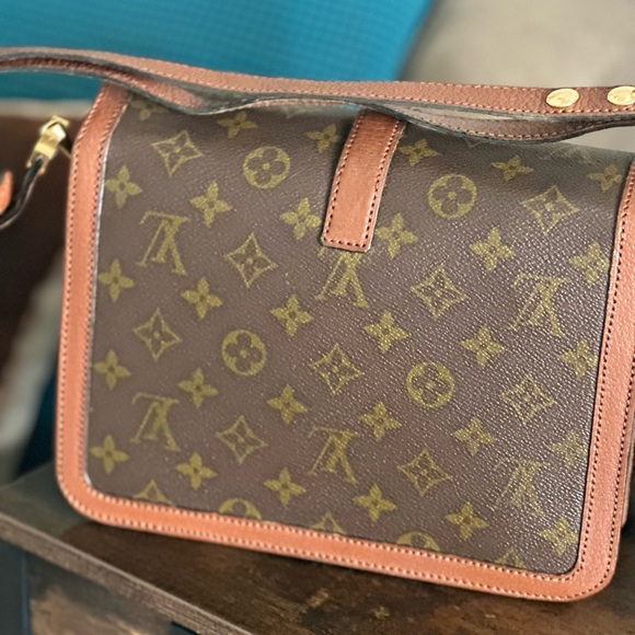 Louis Vuitton "Sac Rond Point" very rare vintage handbag/ shoulder bag - Picture 4 of 11